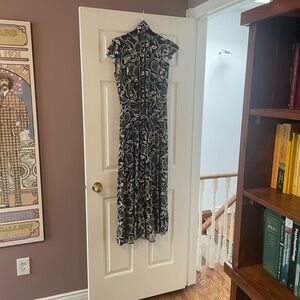 Madewell x Christy Dawn navy floral maxi dress